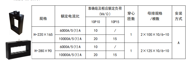 AKH-0.66/H 戶外型大容量電流互感器